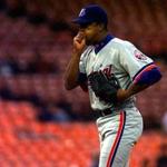 Pedro Martinez, shown pitching for Montreal in 1997, said he still follows the Nationals because ?I know the bones of the Expos are there.??  